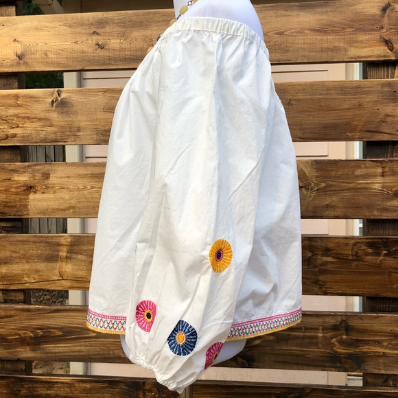 NWT! Madewell  embroidered Off the Shoulder - Picture 3 of 5